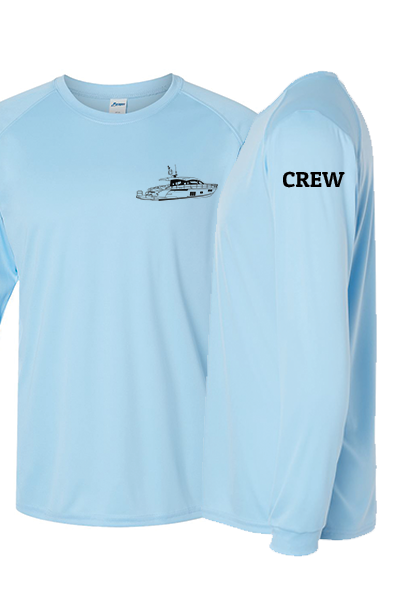 Men’s Captain & Crew Dri-Fit Custom Boat Shirts – Long Sleeve