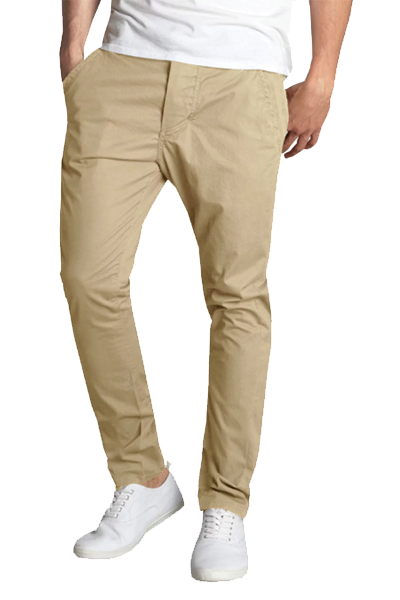 MEN’S SLIM-FIT COTTON STRETCH CHINO PANTS